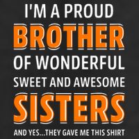Im A Proud Brother Of Wonderful Sweet And Awesome Sisters 11oz C Handle Ceramic Mug