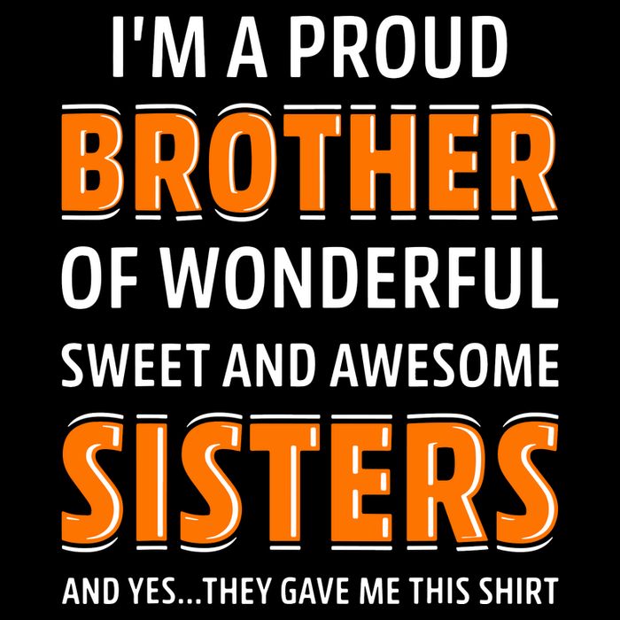 Im A Proud Brother Of Wonderful Sweet And Awesome Sisters 16 in Basic Backpack