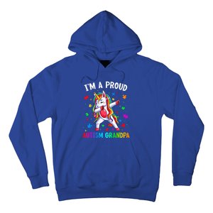 IM A Proud Autism Grandpa Dabbing Unicorn Autism Awareness Gift Hoodie