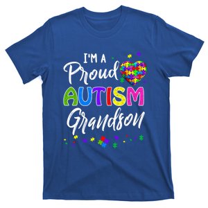 I'm A Proud Autism Grandson Gift Autism Awareness Funny Gift T-Shirt