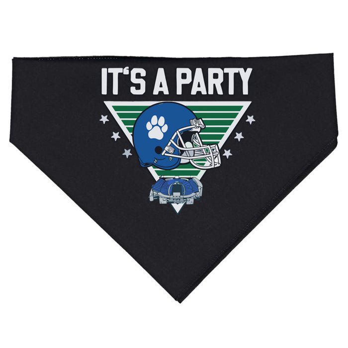 ItS A Party Helmet Vintage USA-Made Doggie Bandana