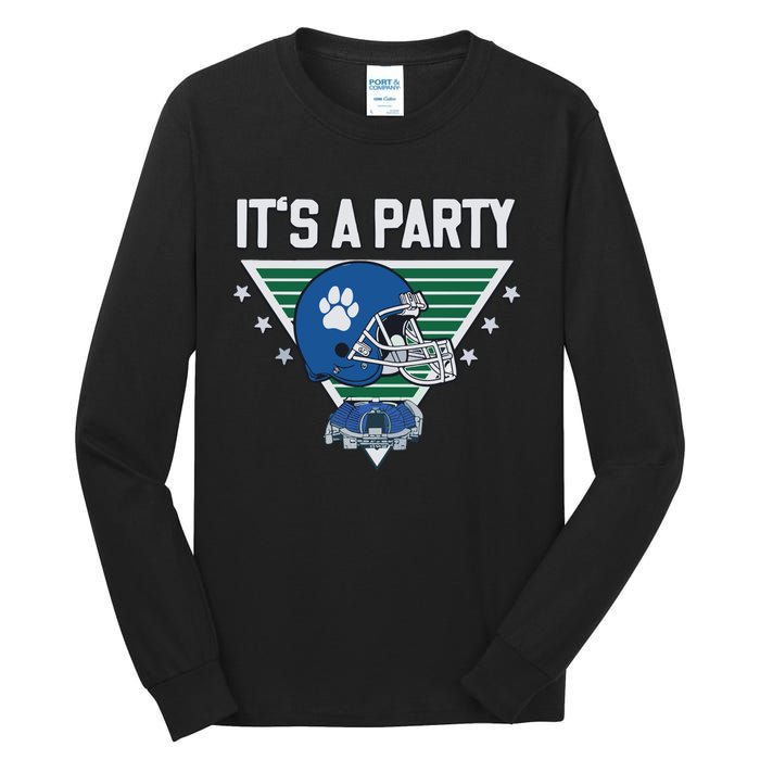 ItS A Party Helmet Vintage Tall Long Sleeve T-Shirt