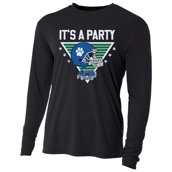 ItS A Party Helmet Vintage Cooling Performance Long Sleeve Crew