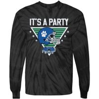 ItS A Party Helmet Vintage Tie-Dye Long Sleeve Shirt