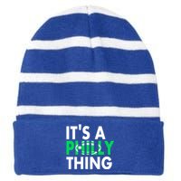 It's A Philly Thing Its A Philly Thing Philadelphia Football Striped Beanie with Solid Band