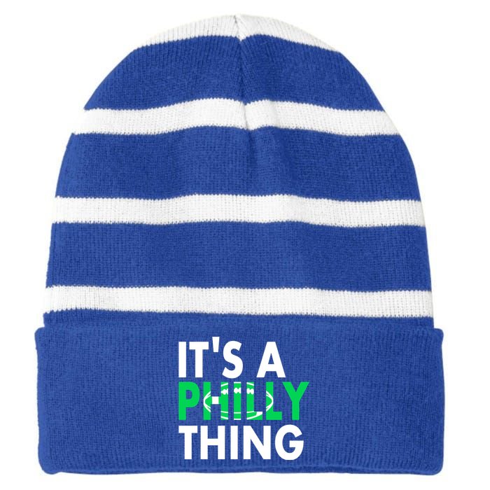 It's A Philly Thing Its A Philly Thing Philadelphia Football Striped Beanie with Solid Band