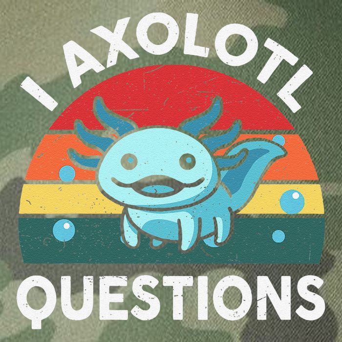 I Axolotl Questions Cute Axolotl Legacy Tie Dye Trucker Hat