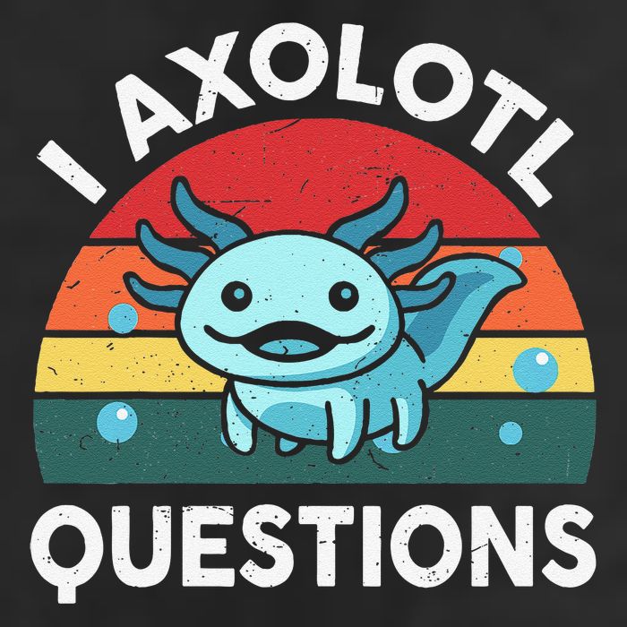 I Axolotl Questions Cute Axolotl 7 Panel Mesh Trucker Snapback Hat