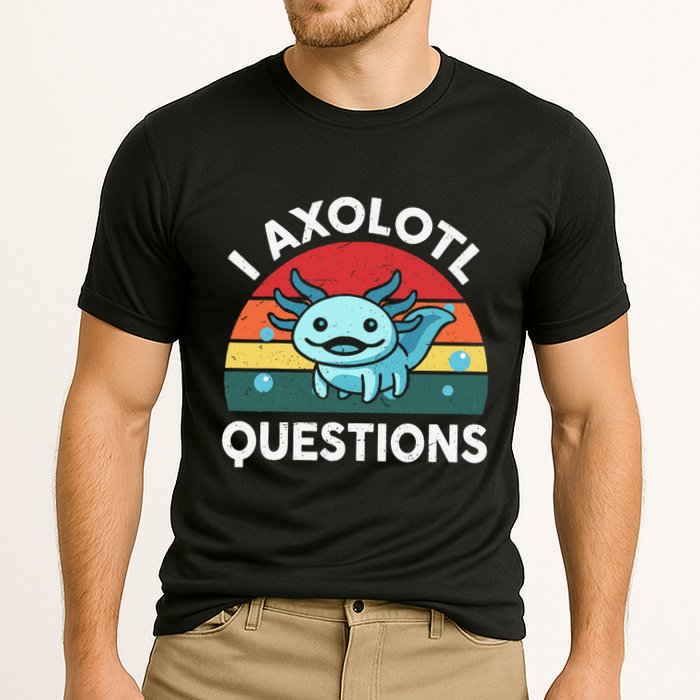 I Axolotl Questions Cute Axolotl Performance Shirt