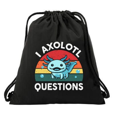 I Axolotl Questions Cute Axolotl Drawstring Bag