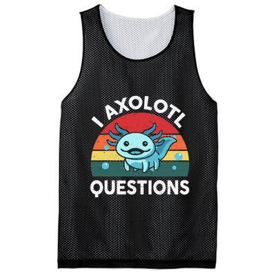 I Axolotl Questions Cute Axolotl Mesh Reversible Basketball Jersey Tank