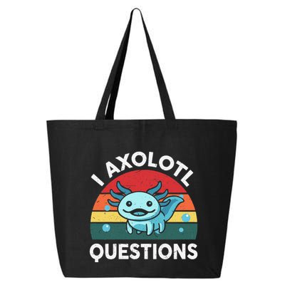 I Axolotl Questions Cute Axolotl 25L Jumbo Tote