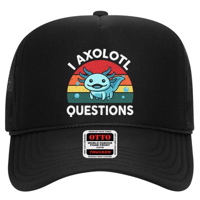 I Axolotl Questions Cute Axolotl Trucker Hat