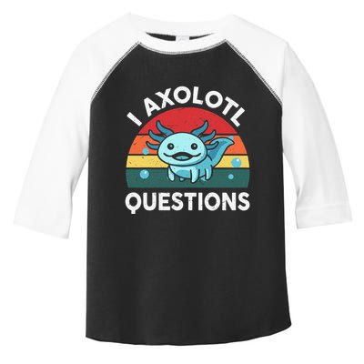 I Axolotl Questions Cute Axolotl Toddler Fine Jersey T-Shirt