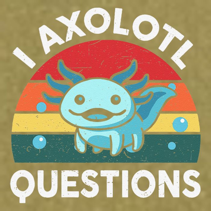 I Axolotl Questions Cute Axolotl Garment-Dyed Women's Muscle Tee