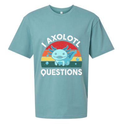 I Axolotl Questions Cute Axolotl Sueded Cloud Jersey T-Shirt