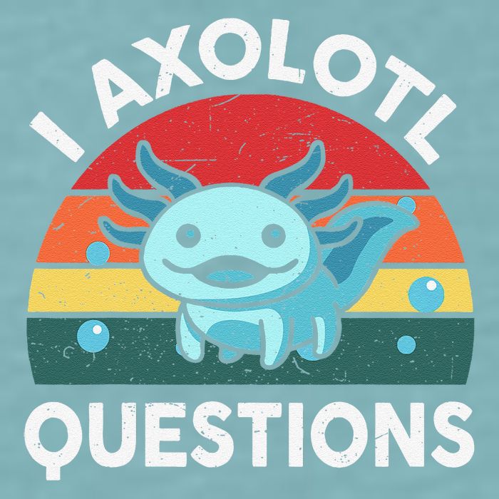 I Axolotl Questions Cute Axolotl Sueded Cloud Jersey T-Shirt