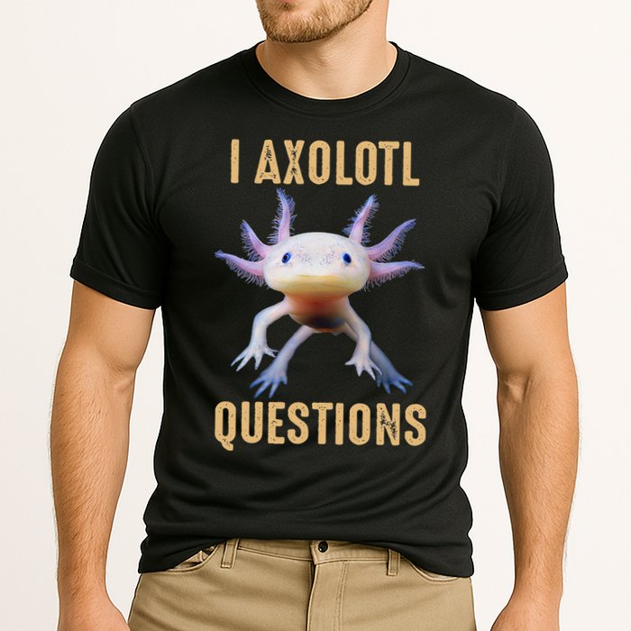 I Axolotl Questions Retro Vintage Performance Shirt