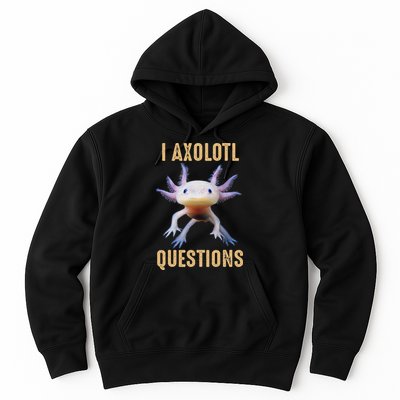 I Axolotl Questions Retro Vintage Hoodie