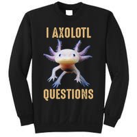 I Axolotl Questions Retro Vintage Sweatshirt