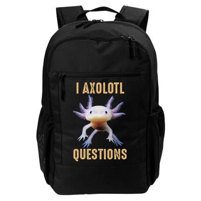I Axolotl Questions Retro Vintage Backpack
