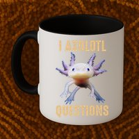 I Axolotl Questions Retro Vintage Mug