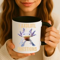 I Axolotl Questions Retro Vintage Mug