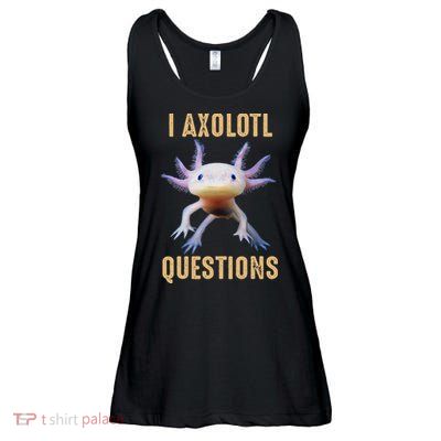 I Axolotl Questions Retro Vintage Ladies Essential Flowy Tank