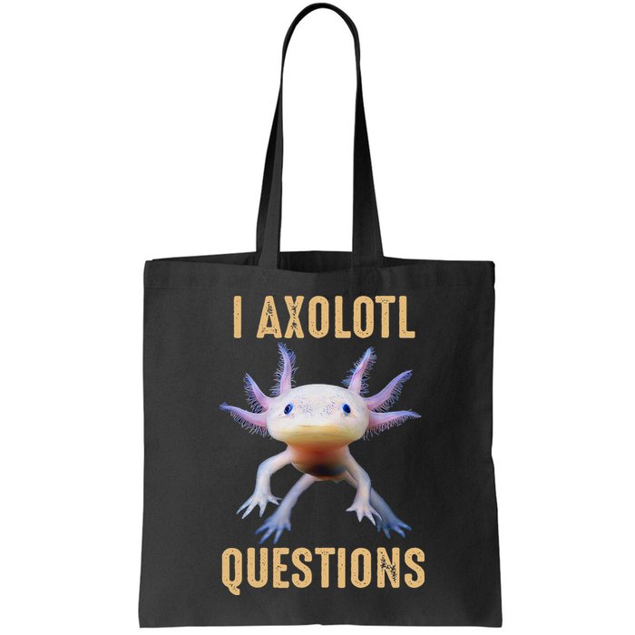 I Axolotl Questions Retro Vintage Bag