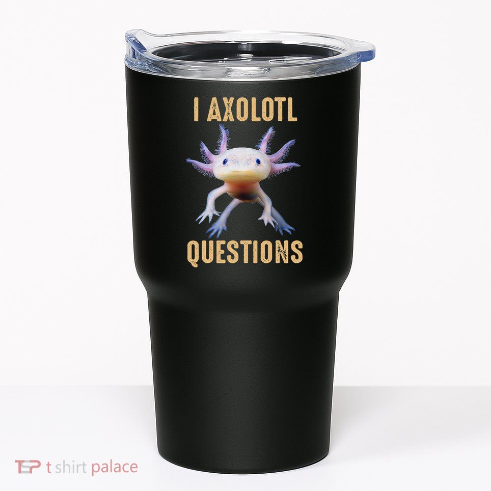 I Axolotl Questions Retro Vintage Tumbler