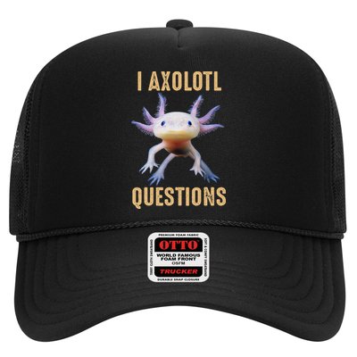 I Axolotl Questions Retro Vintage Trucker Hat