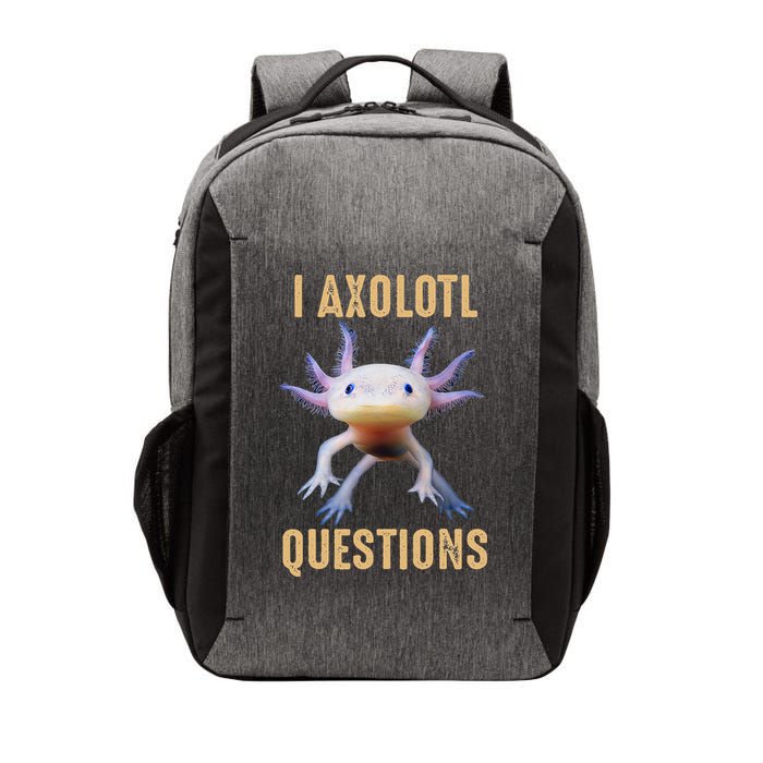 I Axolotl Questions Retro Vintage Vector Backpack