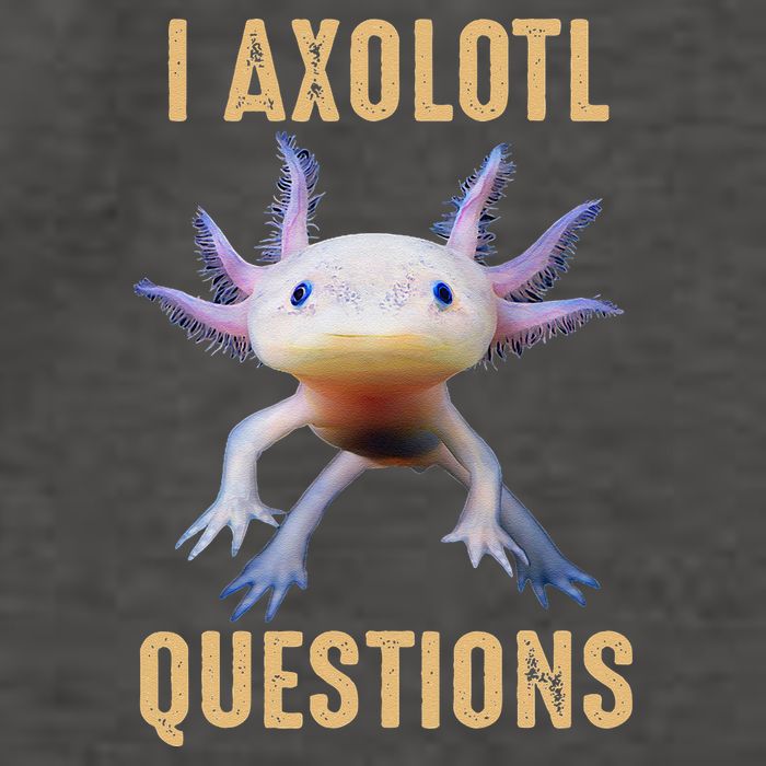 I Axolotl Questions Retro Vintage Vector Backpack