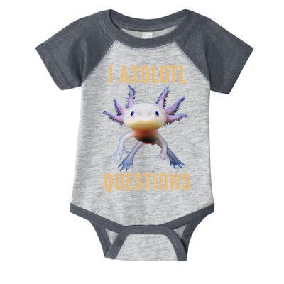 I Axolotl Questions Retro Vintage Infant Baby Jersey Bodysuit