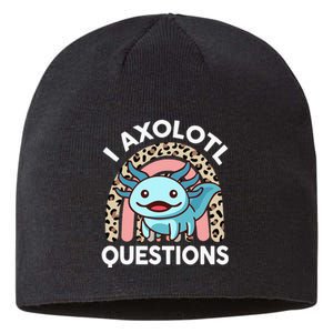 I Axolotl Questions Cute Axolotl Sustainable Beanie