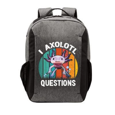 I Axolotl Questions Shirt Youth Kids Retro 90s Funny Axolotl Vector Backpack