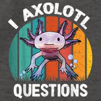 I Axolotl Questions Shirt Youth Kids Retro 90s Funny Axolotl Vector Backpack