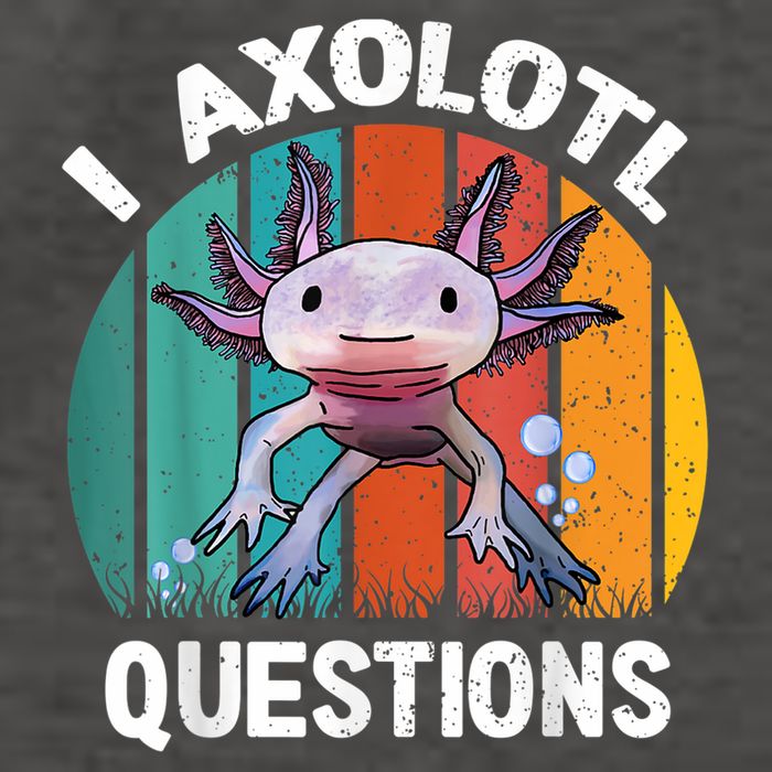 I Axolotl Questions Shirt Youth Kids Retro 90s Funny Axolotl Vector Backpack