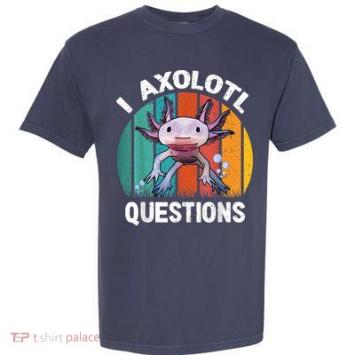 I Axolotl Questions Shirt Youth Kids Retro 90s Funny Axolotl Garment-Dyed Heavyweight T-Shirt