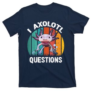 I Axolotl Questions Shirt Youth Kids Retro 90s Funny Axolotl T-Shirt