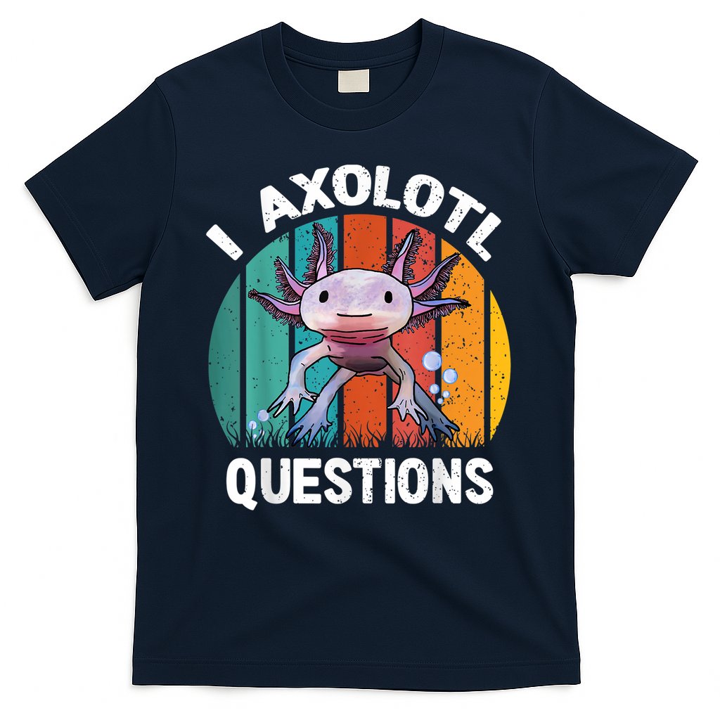 I Axolotl Questions Shirt Youth Kids Retro 90s Funny Axolotl T-Shirt