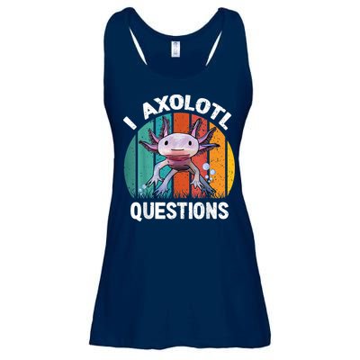 I Axolotl Questions Shirt Youth Kids Retro 90s Funny Axolotl Ladies Essential Flowy Tank