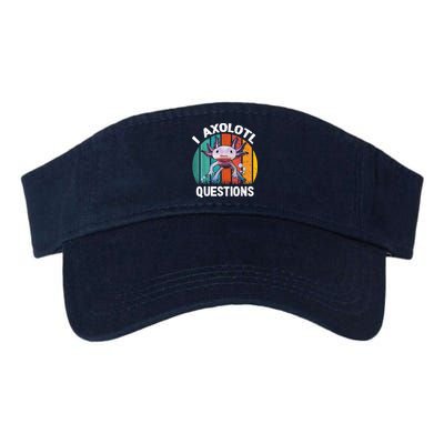 I Axolotl Questions Shirt Youth Kids Retro 90s Funny Axolotl Visor