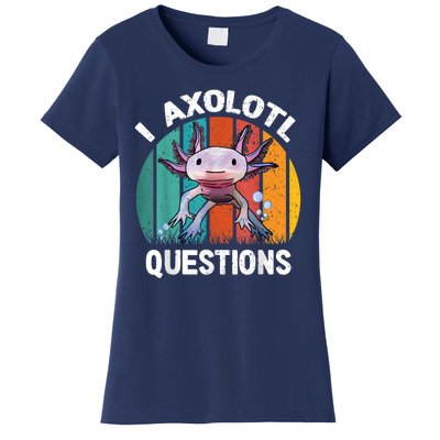 I Axolotl Questions Shirt Youth Kids Retro 90s Funny Axolotl Women's T-Shirt