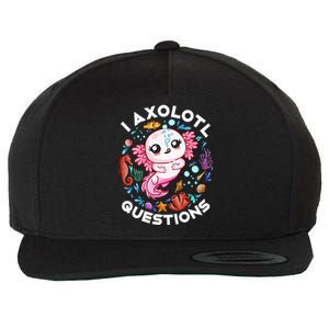 I Axolotl Questions Funny Axolotls lovers  Wool Snapback Cap