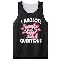 I Axolotl Questions Mexican Salamander Pink Axolotl Mesh Reversible Basketball Jersey Tank