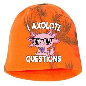 I Axolotl Questions Mexican Salamander Pink Axolotl Kati - Camo Knit Beanie