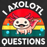 I Axolotl Questions Lover Retro Vintage Golf Towel