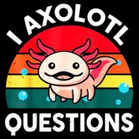 I Axolotl Questions Lover Retro Vintage Crop Top