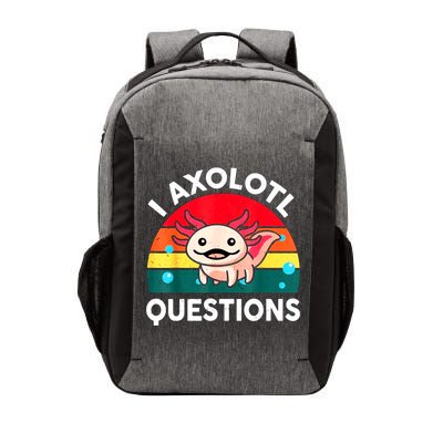 I Axolotl Questions Lover Retro Vintage Vector Backpack